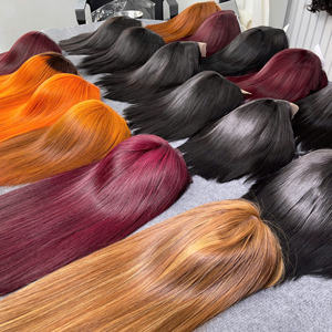 Perruques lisses à la mode, cheveux humains 100% vietnamiens, très soyeux et lisses, sans nœuds, sans perte, vente en gros - Product Image 5