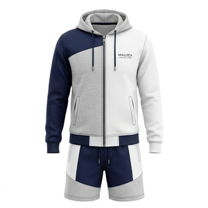 High Quality Custom Summer Tracksuit Unisex Midweight Breathable Eco-Friendly 100% Polyester 2 Piece Activewear <b>Set</b> Short Sleeve - Product Image 1