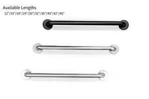 Barre d'appui en acier inoxydable moderne en forme de L, rail de sécurité incliné pour salle de bain, pour toilettes commerciales - Product Image 2