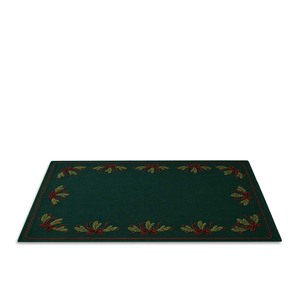 Traditional Embroidery Green <b>Place</b> <b>Mat</b> With Plant Pattern Decorative Design <b>Place</b> <b>Mat</b> for Christmas Use - Product Image 5