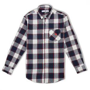 Wholesale Autumn and Winter 100% Cotton Fabric <b>Men's</b> Casual <b>Flannel</b> Plaid <b>Shirt</b> Long-sleeved <b>Shirts</b> for <b>Men</b> High - Product Image 1