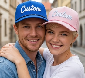 Gorra de golf de 5 paneles de alta calidad personalizada con orificios cortados a láser, bordado estructurado, logotipo personalizado, visera plana, gorra de béisbol con cierre a presión. - Product Image 6