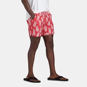 Shorts de bain pour hommes à imprimé ananas personnalisé, séchage rapide, pour la plage, style tropical, pour l'été, OEM, maillots de bain pour hommes, ananas hawaïen - Product Image 3