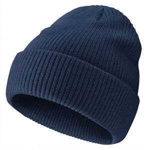 MEYBA SPORTS Solid Color Hand-Knitted <b>Beanie</b> Hat Adults Unisex Winter Warm Cuffed <b>Skull</b> Cap Casual Style 100% Acrylic Material - Product Image 4