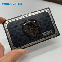 Cartes NFC en métal personnalisables, cartes de visite en métal avec gravure