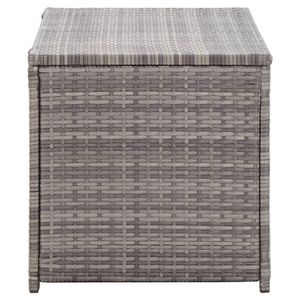 Scatola portaoggetti in Rattan grigio 39.4 "x 19.7" x 19.7" - Product Image 4