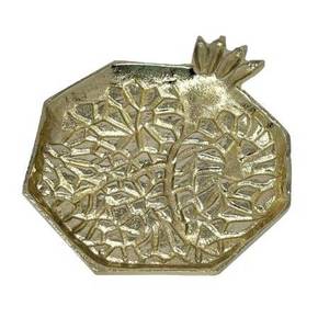 Cuenco de servir de metal negro dorado con pedestal, frutero decorativo mate elevado para mesa de bodas y fiestas - Product Image 5