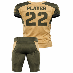 Custom American Football Uniform Set Mens Green Jersey <b>Pants</b> Breathable Polyester Short Printed Training Team Sports Wear - Product Image 2