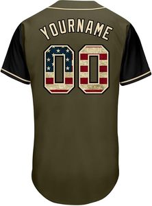 Custom Embroidered Logo Team Name Baseball Shirts Stitched Green Baseball Jerseys - Product Image 4