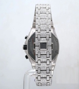 Luxury Men Stainless Steel Watch Analog <b>Chronograph</b> Sapphire Crystal Folding Clasp 10 Bar Water Resistant - Product Image 5