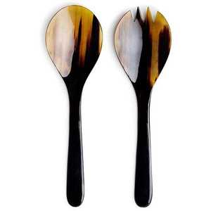 Cucharas de Horno Hechas a Mano de Cuerno de Búfalo para Ensaladas, Juego de Cucharas para Servir, ¡Gran Venta! - Product Image 1