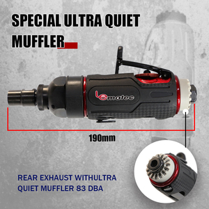 Amoladora Neumática Profesional Recta de 1/4\" (6 mm), de Alta Resistencia, 22000 RPM, Bajo Ruido, Fabricada en Taiwán, 190 mm de Longitud, 0.75 kg - Product Image 4