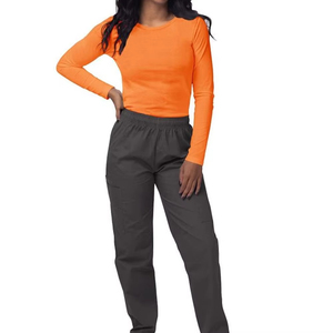 T-shirt médical extensible confortable à manches longues en jersey 4 directions pour infirmière – Haut d'hôpital d'été - Product Image 2