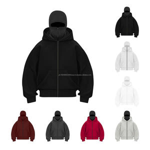 Ensemble de vêtements pour homme de haute qualité 100% coton, sweat-shirt d'hiver avec masque balaclava - Product Image 2