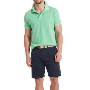 เสื้อโปโลผู้ชายสีพื้น ผ้าฝ้าย 100% คุณภาพสูง สำหรับธุรกิจกอล์ฟ พร้อมปักโลโก้ตามสั่ง - Product Image 3