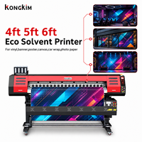 Imprimante éco-solvant haute vitesse Kongkim à double tête I3200, format large de 4 à 10 pieds pour signalétique et covering automobile