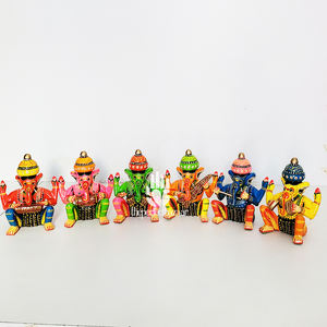 Juego de 5 figuras de madera de Ganesh Ji - Product Image 3