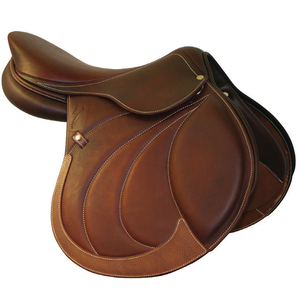 Hermosas sillas de montar inglesas de estilo elegante, silla de montar para caballo de cuero puro de alta calidad con estructura de madera y plástico, material de cuero genuino. - Product Image 1