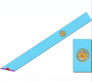 Écusson de Maître du Rite de Memphis-Misraim, avec équerre et compas, brodé à la main en or, pour la Franc-Maçonnerie - Product Image 4
