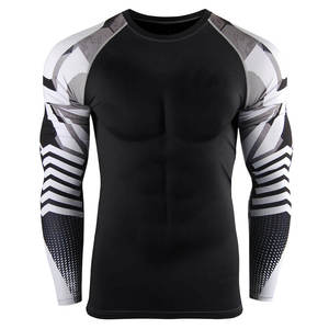 Haut de sport absorbant pour les séances d'entraînement intenses, t-shirt de compression léger pour hommes, vêtements de sport pour hommes, t-shirt de compression pour l'exercice - Product Image 6