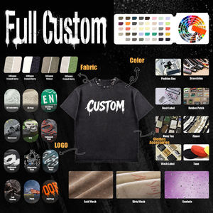 Camiseta Oversize de Algodón Pesado de 260 g/m² con Lavado Ácido y Ojales Estilo Heavy Metal, Efecto Desgastado - Product Image 6