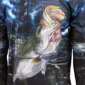 Camiseta de Pesca UPF50 con Protección UV, Talla Grande, Tipo Polo, Impermeable, Transpirable, de Secado Rápido, 100% Poliéster para Hombre - Product Image 3