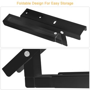 Mensola a Parete per Microonde a Forma di L, Facile Installazione, Regolabile, Resistente alla Ruggine, Supporto in Acciaio al Carbonio, Capacità 35KG - Product Image 5