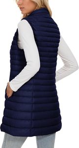 <b>Women's</b> Lightweight Breathable Insulated Puffer Vest OEM Manufacturer Custom Logo <b>Sleeveless</b> Quilted <b>Jacket</b> Stand Collar Casual - Product Image 3