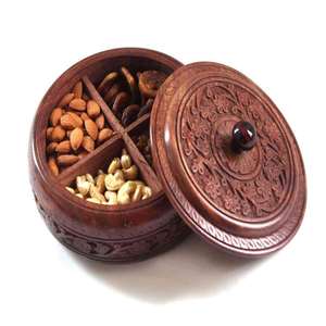 Wooden Eco-Friendly Spice <b>Box</b> for Kitchen Organization Masala <b>Herbs</b> Spice Collection Pantry Use Everyday Cooking Hand Wash Only - Product Image 2