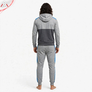 Conjunto Deportivo para Hombre, 100% Algodón, Sudadera con Capucha y Pantalones Anchos de Color Sólido, Estilo Urbano de Invierno, Corte Regular - Product Image 6