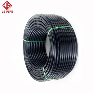 JS ISO estándar de alta resistencia y densidad 4 ''IPS poli tubo natural negro con amarillo utilizado para el transporte de líquidos y gas