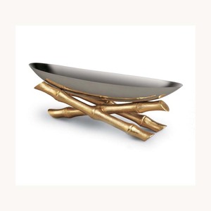 Tazón de metal premium para servir dulces, elegante diseño nuevo, tazón decorativo personalizado para la decoración de la mesa del hogar. - Product Image 3