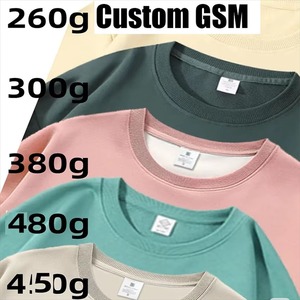 Premium Tackle Twill Embroidery Crewneck Sweatshirts Custom Unisex Streetwear Hoodies Heavyweight Cotton Casual Pullover OEM/ODM - Product Image 6