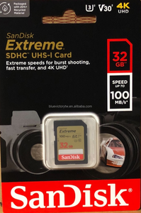 SanDisk 32GB Extreme SDHC Tarjeta de memoria de 100 MB/s, V30, U3, C10, C10, de memoria, de memoria de MB/s, de 1, 1, 2, 1, 1, 2, 1, 2, 1, 1, 2, 1 - Product Image 3
