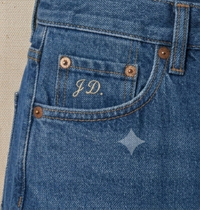 Jupe crayon midi taille haute en jean pour femme, couleur unie, boutonnée sur le devant, décontractée, en tissu de coton délavé, style printemps - Product Image 4