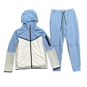 Ensemble de survêtement pour homme, deux pièces, vêtements de sport tendance, tenue décontractée confortable, ensemble d'entraînement moderne et élégant - Product Image 5