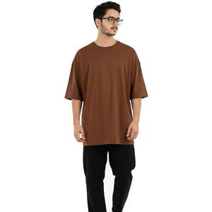 เสื้อยืดโอเวอร์ไซส์พิมพ์ลายผ้าฝ้ายแท้ 100% สำหรับผู้ชาย ขายส่ง น้ำหนัก 200 กรัม สไตล์สตรีทแวร์ ฮิปฮอป วินเทจ สำหรับผู้ชาย OEM - Product Image 6