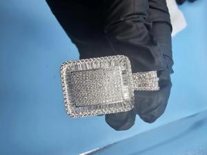 จี้ทรงสี่เหลี่ยมประดับเพชรโมอิสซาไนต์ทรงบาแกตต์และทรงกลม สำหรับใส่ทุกวัน เงินแท้ 925 คุณภาพ VVS จากซัพพลายเออร์อินเดีย - Product Image 5