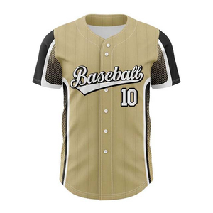 Último Diseño de Camiseta de Béisbol de Manga Corta para Hombre, Precio Económico, Color Sólido, Talla Personalizada, Impresión Digital en Venta - Product Image 2