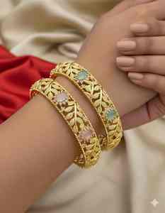 High Quality Brass Bangles Set for Women Traditional Indian Jewelry for Women Indian Wedding Available At Competitive Price - Product Image 6