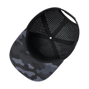 Casquette de baseball imprimée camouflage au design optimal, 6 panneaux, fermeture arrière réglable, tissu sergé, casquette de baseball décontractée pour adultes - Product Image 3