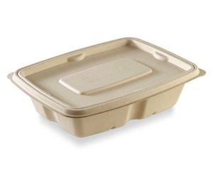 Oceanic Global - Contenedor Rectangular Desechable Moderno de 500 ml, Moldeado con Pulpa de la Mejor Calidad, Fibra Natural Compostable, Caja para Alimentos de Uso Diario - Product Image 2