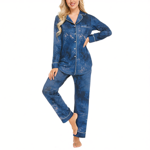 2025 Custom Modal Super Soft Plus Size Women's Loungewear Solid Pattern Sleepwear Shirts & <b>Pants</b> with Elastic Waist Directly BD - Product Image 3