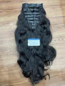 VENTES CHAUDES  Clip-in cheveux vierges vietnamiens Naturellement lisses et ondulés Produits tendance - Product Image 2