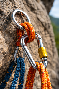 D Shaped 25KN Screw Lock Rock Climbing Carabiner Made Of Aluminum - Product Image 6