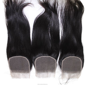 Nuestro frontal y cierre de encaje - elaborados con cabello 100% humano, combinan estilo, comodidad y una línea de cabello natural perfecta. - Product Image 1