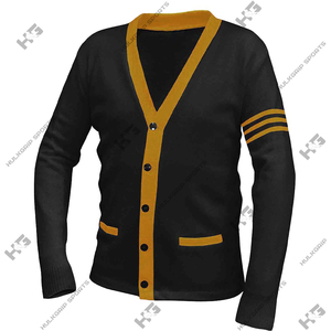 Cárdigan de Invierno para Mujer, Estilo Universitario, con Cuello en V, Tejido Acrílico, Bordado con Logotipo de Hermandad Griega - Product Image 6