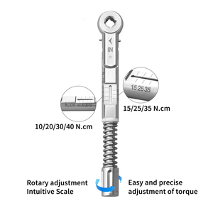 Clé dynamométrique universelle de haute qualité pour la restauration d'implants dentaires, 10-40 Ncm, conception à cliquet, outil en acier inoxydable - Product Image 4