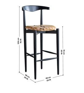 High Back <b>Adjustable</b> PU Leather Bar Chair Brown White Color Counter <b>Height</b> <b>Stool</b> Metal Base Contemporary Design Commercial Use - Product Image 6