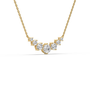 1.26 Carat Lab Grown Round Brilliant Cut Diamond in 14K <b>Solid</b> <b>Gold</b> for Women's <b>Pendants</b>/Charms - Product Image 2